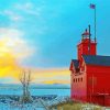 Holland Michigan Lighthouse Paint By Number
