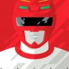 Illustration Red Ranger Paint By Numbers