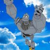 Iron Giant Robot Paint By Numbers