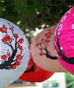 Japanese Lanterns Paint By Numbers