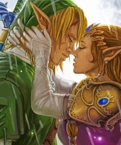Link And The Princess Zelda Paint By Number