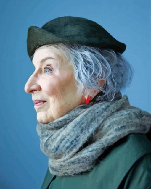 Margaret Atwood Side Profile Paint By Number