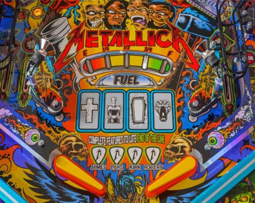 Metallica Pinball Paint By Numbers