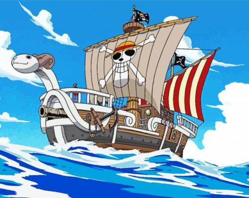 One Piece Going Merry Paint By Numbers
