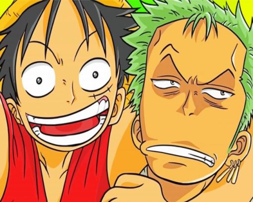 One Piece Luffy Zoro Paint By Numbers