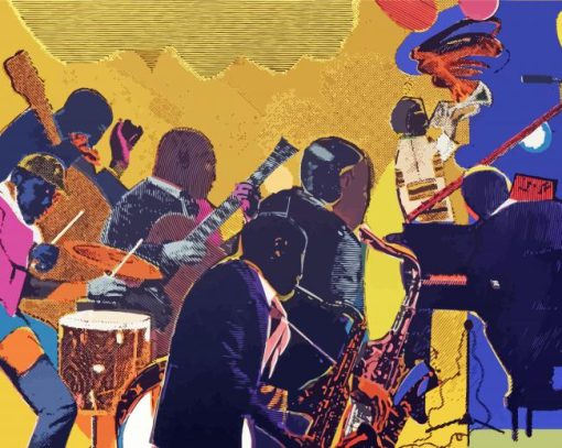 Out Chorus By Romare Bearden Paint By Number