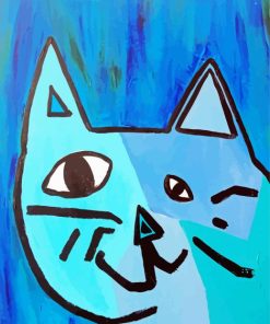 Picasso Blue Cat Paint By Numbers