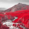 Red Landscape Paint By Number