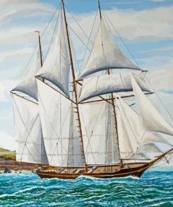 Schooner Ship Paint By Number