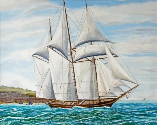 Schooner Ship Paint By Number