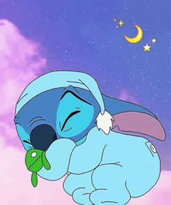Sleepy Baby Stitch Paint By Number