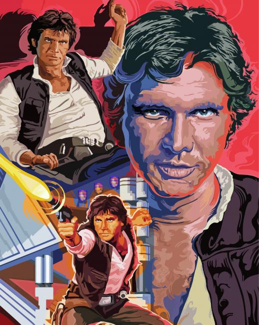 Star Wars Han Solo Poster Paint By Number