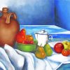 Still Life Old Jug And Fruit Art Paint By Numbers