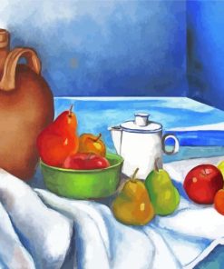 Still Life Old Jug And Fruit Art Paint By Numbers