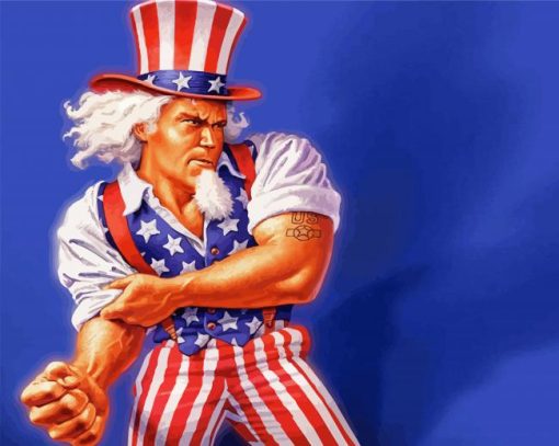 Strong Uncle Sam Paint By Numbers