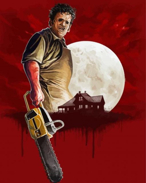 Texas Chainsaw Massacre Horror Film Paint By Number