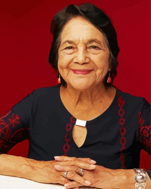 The American Dolores Huerta Paint By Number
