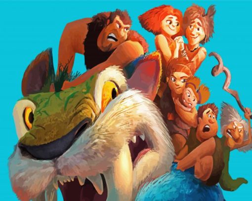 The Croods Adventure Movie Paint By Numbers