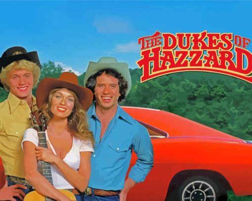 The Dukes Of Hazzard Poster Paint By Number