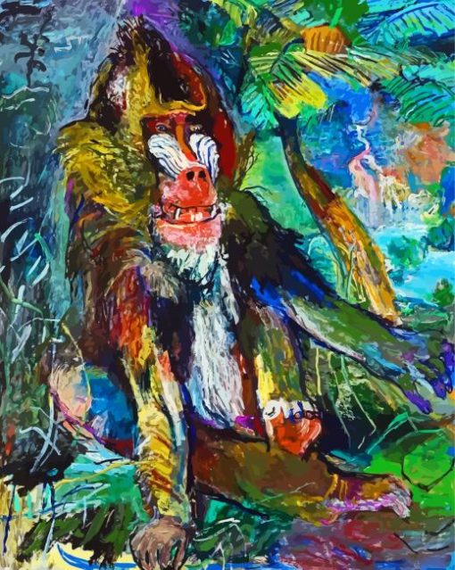 The Mandrill By Oskar Kokoschka Paint By Numbers