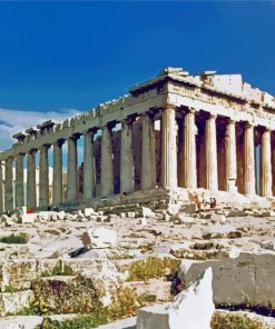 The Parthenon In Athens Paint By Number