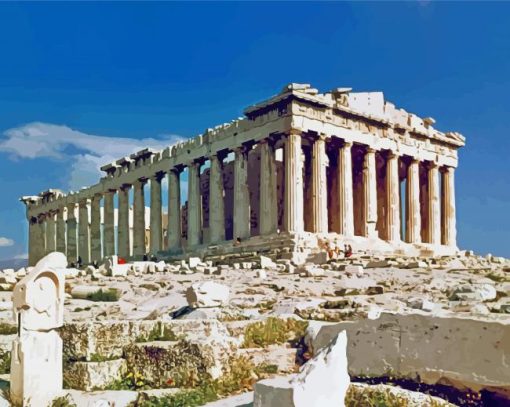 The Parthenon In Athens Paint By Number