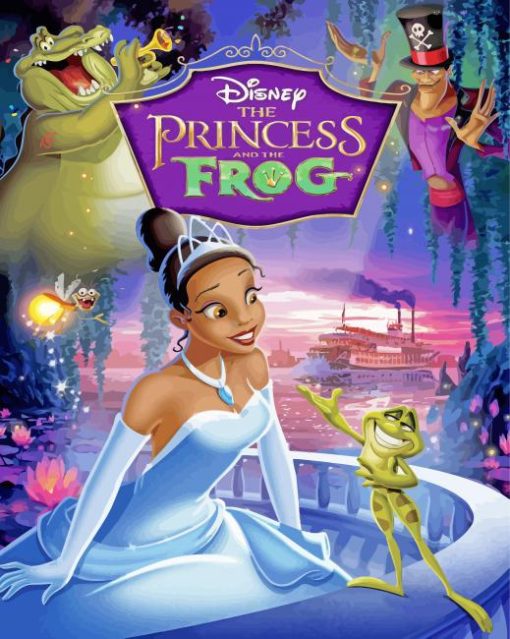 The Princess And The Frog Poster Paint By Numbers