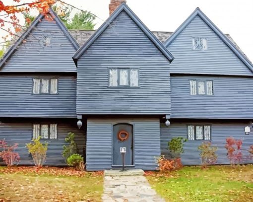 The Witch House Salem Paint By Numbers