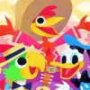 The Three Caballeros Characters Art Paint By Number