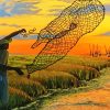Throwing Net Fishing Paint By Numbers