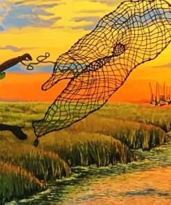 Throwing Net Fishing Paint By Numbers