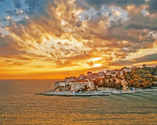 Ulcinj At Sunset Paint By Numbers
