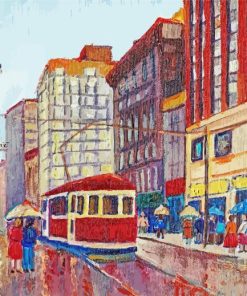 Vintage City Art Paint By Numbers