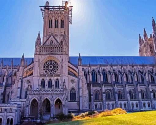 Washington National Cathedral United States Paint By Number