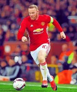 Wayne Rooney Football Player Paint By Numbers