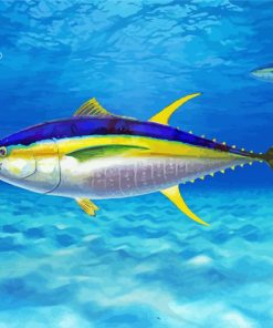 Yellowfin Tuna Art Paint By Number