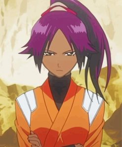 Yoruichi Shihouin Anime Character Paint By Numbers