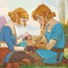 Zelda And Link Art Paint By Numbers