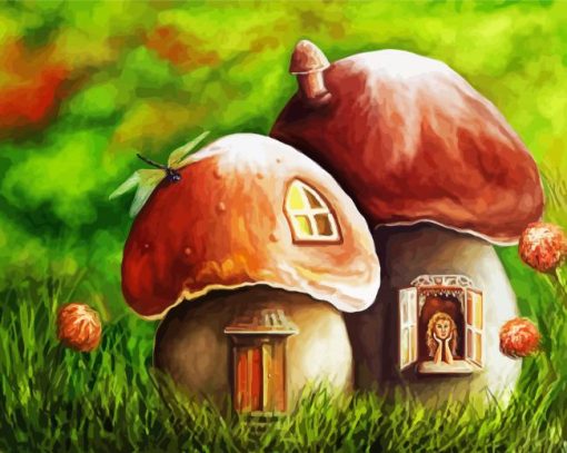 Aesthetic Fairytale House Paint By Numbers