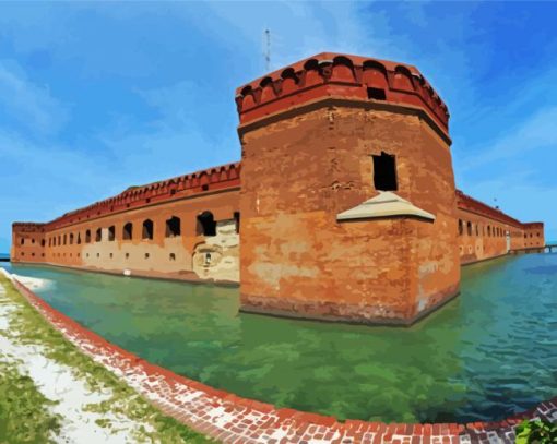 Aesthetic Fort Jefferson Paint By Numbers