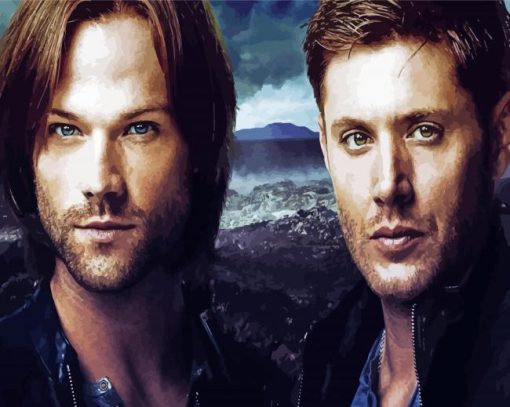 Aesthetic Sam And Dean Winchester Paint By Numbers