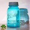 Aesthetic Blue Mason Jar Paint By Number