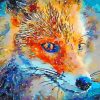 Aesthetic Fox Watercolor Paint By Number