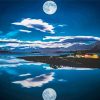Aesthetic Moonlight On Water Reflection Paint By Numbers
