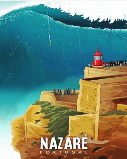 Aesthetic Nazare Poster Paint By Numbers