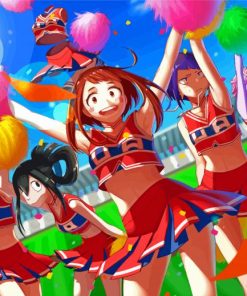 Anime Girls Cheerleading Paint By Number