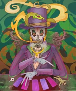 Baron Samedi With Cards Paint By Number
