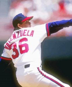 Baseballer Fernando Valenzuela Paint By Numbers