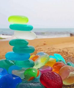 Beautiful Beach Glass Paint By Number