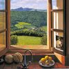 Beautiful Kitchen Window View Paint By Numbers